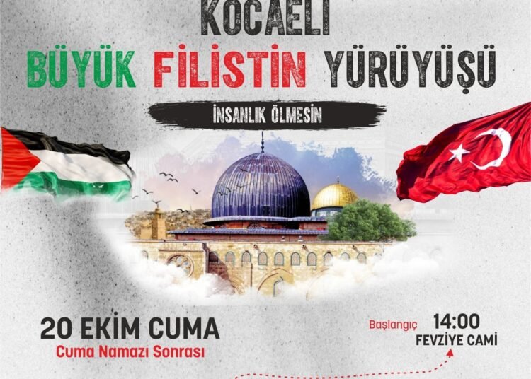 Büyük Filistin Yürüyüşü Fevziye Cami Cuma Sonrası …