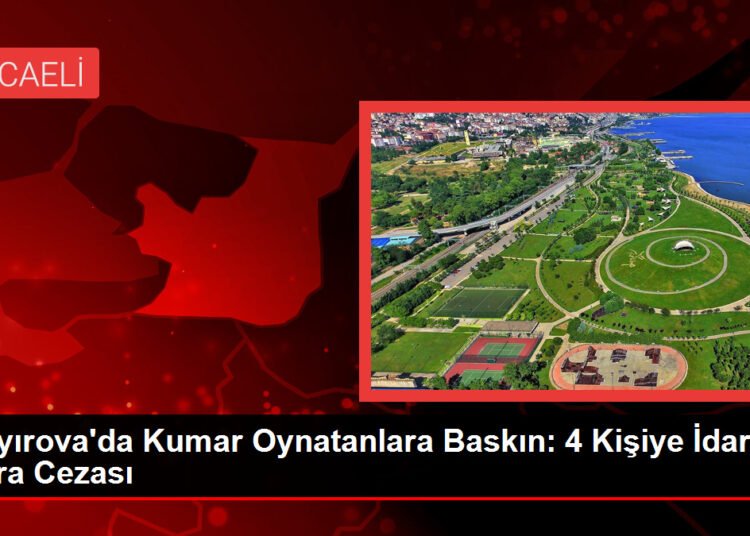Çayırova’da Kumar Oynatanlara Baskın: 4 Kişiye İdari Para Cezası