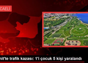 İzmit’te trafik kazası: 1’i çocuk 5 kişi yaralandı