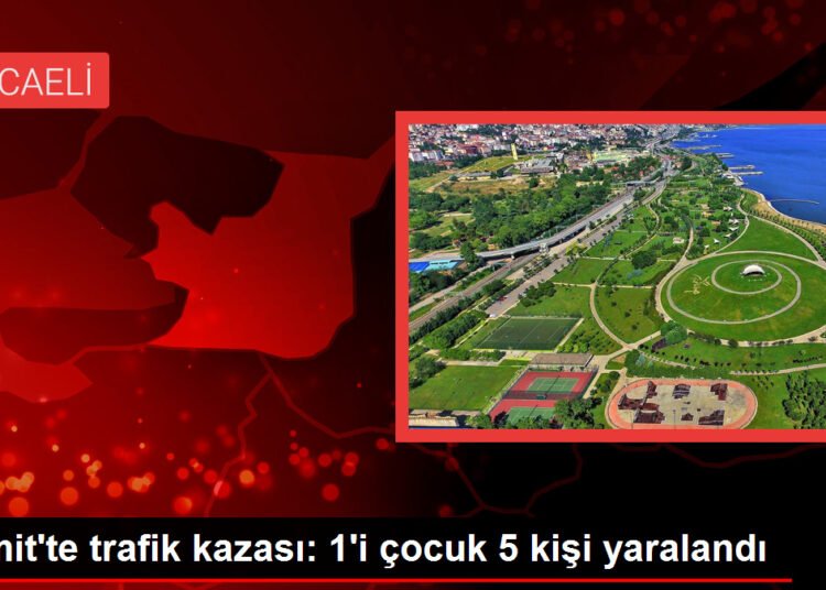 İzmit’te trafik kazası: 1’i çocuk 5 kişi yaralandı