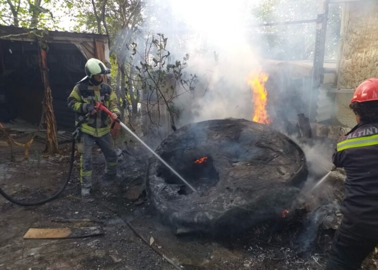 Yangından kurtarıldı suyla soğutuldu doğaya salındı   