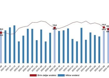 İhracat birim değer endeksi yüzde 1,2 azaldı