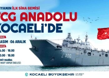 TCG Anadolu İzmit Körfezi’ne demirleyecek