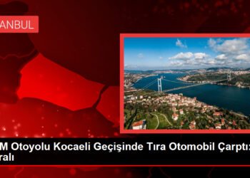 TEM Otoyolu Kocaeli Geçişinde Tıra Otomobil Çarptı: 3 Yaralı