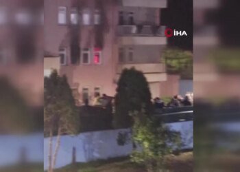 KYK yurdunun lojmanındaki yangında 1 kişi dumandan etkilendi