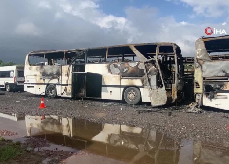 17 araç alev alev yanmıştı, hasarın boyutu ortaya çıktı