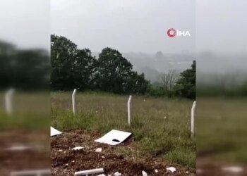 Kocaeli’yi dolu ve sağanak vurdu, o anları böyle kaydetti: ‘Çok felaket’