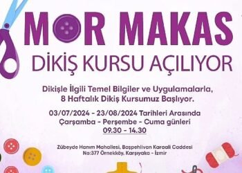 Kadınlar Mor Makas ile dikiş öğrenecek