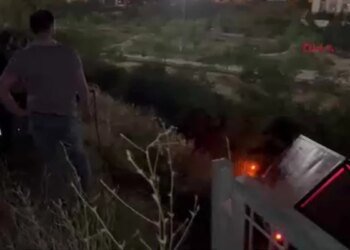 Kamyonet Kendiliğinden Hareket Ederek Yan Yattı