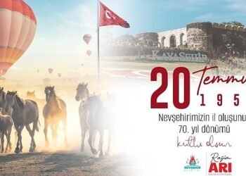 Belediye Başkanı Rasim Arı, Nevşehir’in Bakanlar Kurulu kararı ile 20 Temmuz 1954 tarihinde il oluşunun 70. yıl dönümü nedeniyle bir mesaj yayımladı