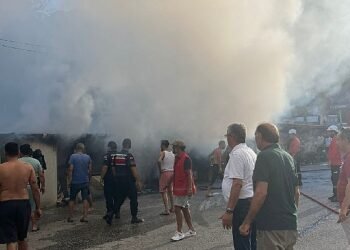 Kemer’de çıkan yangın endişe yarattı