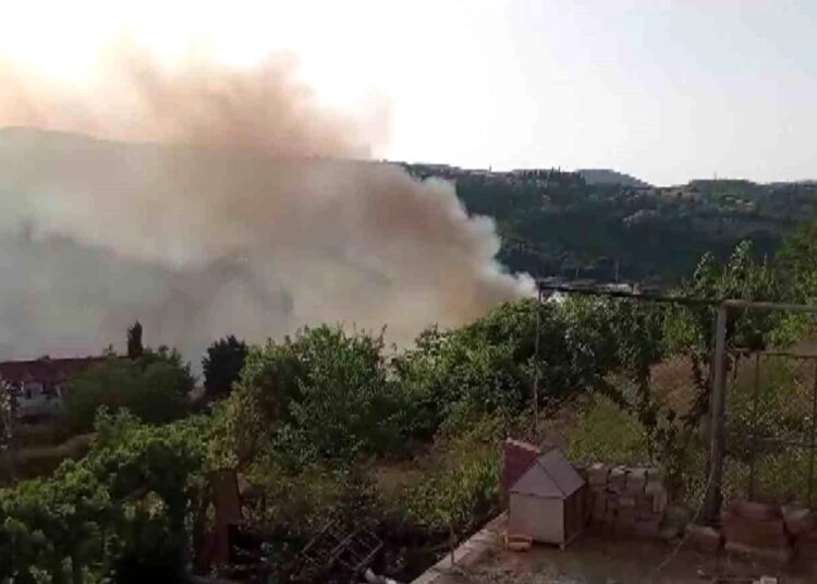 Kocaeli TEM Otoyolu’nda Araç Yangını