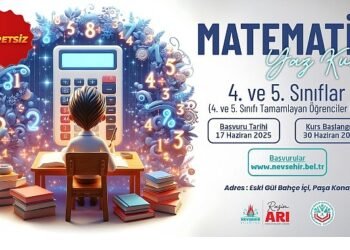 Nevşehir Belediyesi’nden Matematik Yaz Kursu
