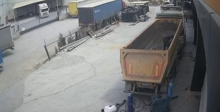 Soforun olum ani Damper kazasi goruntuleri ortaya cikti kocaeli