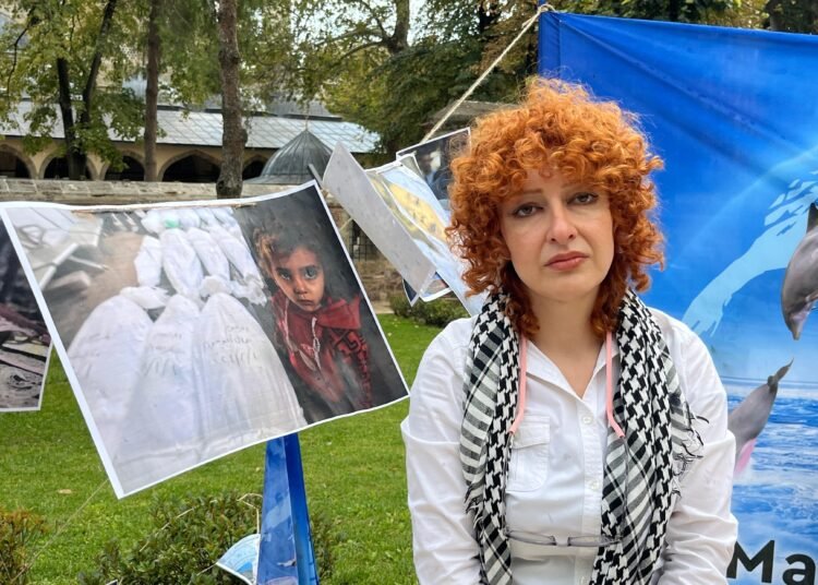 Istanbuldan Kuduse Gazze yuruyusu Kocaeliye ulasti 12kocaeli