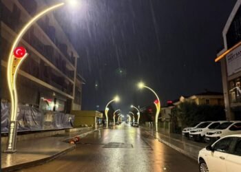 Şehit Ergün Köncü Caddesi Işıl Işıl Oldu