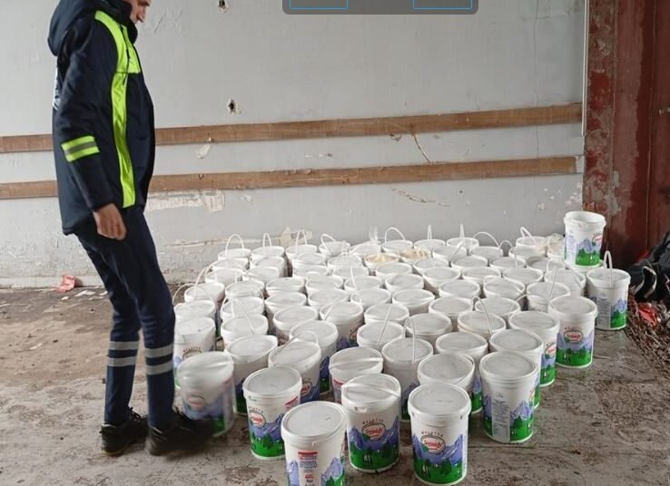 Durdurulan Araçta 800 Kilo Sahte Etiketli Tereyağı Ele Geçirildi