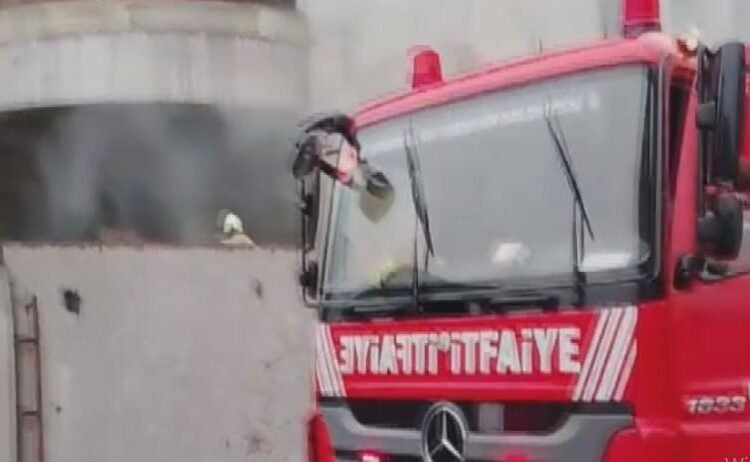 Silivri’de Kültür Merkezi İnşaatında Yangın Paniği